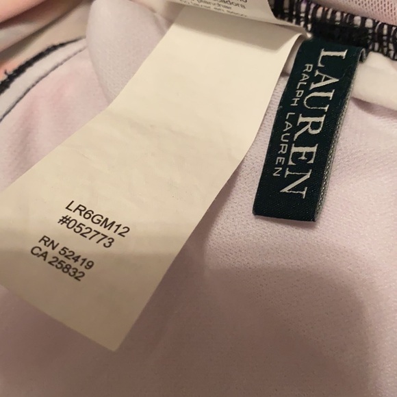 5 for $25 Lauren Ralph Lauren sunset stripe bandeau one-pice swimsuit - Picture 7 of 11